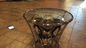 Furthermore, the transparency of glass means designers can go wild with the table stands, creating stunningly fantastic designs that take the average glass coffee table and. Harley Davidson Engine Glass Table K100 Las Vegas Motorcycle 2017