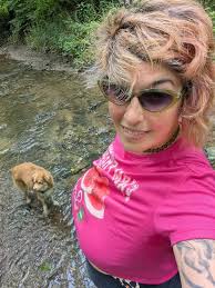 Shaded trail training with dogs in Kentucky