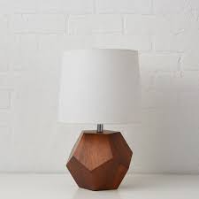 Shop Wooden Geometric Table Lamp Base This Unique Wooden Geometric Shaped Table Lamp Base Integrate Table Lamp Wood Geometric Table Lamp Wooden Bedside Lamps