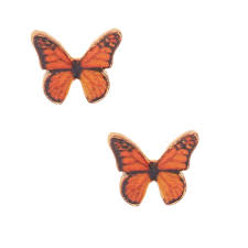 The monarch butterfly is the most beautiful and interesting creature in the insect world, and its migration is a source of fascination for many. 18kt Gold Plated Monarch Butterfly Stud Earrings Icing Us
