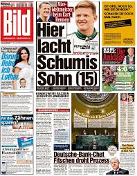 Maybe you would like to learn more about one of these? Bild Twitter Da Guten Morgen Aus Berlin Unsere Titelseite Heute Hier Lacht Schumis Sohn 15 Http T Co Iyxrcuqji6 Http T Co Rnqve3hx6t