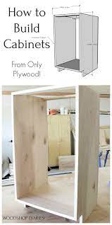 In this video, i go over how i make frameless kitchen cabinets. Diy Kitchen Cabinets Made From Only Plywood Woodworking Cabinets Building Kitchen Cabinets Diy Kitchen Cabinets