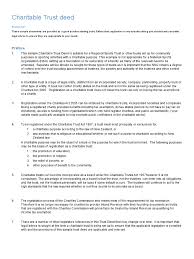 Various sample trust property deeds, deeds trust, and other deed of trust forms are available on the us legal forms website. Sample Charitable Trust Deed Rst Docx Charitable Organization Trust Law