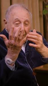 Seymour Bernstein’s Thumb Exercise 👍 , Every finger shows three joints.  The thumb looks like it has only two until Seymour points to the third in  the wrist. His quick drill: depress groups of black ...