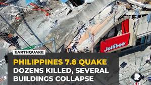 Powerful 7.8 magnitude earthquake hits Philippines, killing more than 30  people