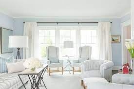 Today's gray living room ideas are anything but gloomy. Light Blue Paint Color Light Blue Paint Color By Benjamin Moore Details On Home Bunch L Light Blue Living Room Blue Walls Living Room Blue Paint Living Room