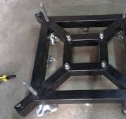 Black Truss Accessories Movable Steel Base Plate With Wheels ...