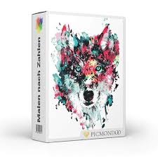 See more of malen nach zahlen für erwachsene on facebook. Malen Nach Zahlen Fur Erwachsene Abstrakter Wolf Der Bunte Vielfalt Picmondoo