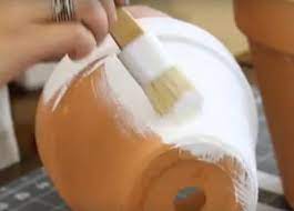 These pretty diy geometric painted terracotta pots are an easy, fun project that requires just a minimal investment of supplies and time. Painting Terracotta Pots Australia Painting Inspired