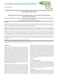 How much do you really know about diabetes? Pdf Awareness Of Diabetes Mellitus Among General Public In Shah Alam Malaysia A Cross Sectional Study