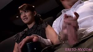 Japanese Model GF Blowing Cock in Cinema: Blowjob Porn