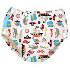 Baby bathing suits should be both cute and functional. Charlie Banana Baby Easy Snaps Reusable And Washable Swim Diaper For Boys Or Girls Pirate Medium Baby Amazon Com