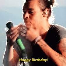 In todays world birthdays is celebrated by style not like celebrate back. Harry Styles Gif Harry Styles Harrystyles Discover Share Gifs Harry Styles Gif One Direction Happy Birthday Harry Styles Birthday