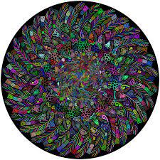 Yobooom jigsaw puzzles wooden for adults. Amazon Com Bgraamiens Puzzle The Indian Feather 1000 Pieces Round Puzzle Color Challenge Jigsaw Puzzles For Adults And Kids Toys Games