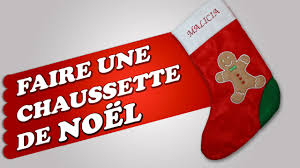 Père noël en point de croix. Comment Fabriquer Une Chaussette Ou Botte De Noel