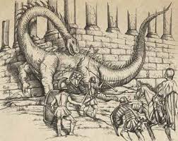 8th Century Depiction Of Roman Soldiers Taking Down A Dragon Dinosaur Ancient Mysteries Ancient Dinosaur