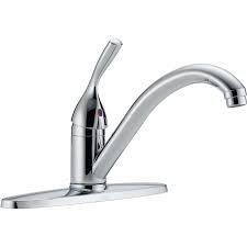 This moen kitchen faucet also comes with two different spray modes, with a switch to alternate between an aerated moen has always offered lifetime warranties on its kitchen faucets, promising to cover the costs of repairs and replacements if your faucet encounters any issues or breaks down. Delta 100 Dst Chrome Classic Kitchen Faucet Includes Lifetime Warranty Faucet Com