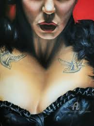 Mujer De Cabaret, Pintura por Olivia Caballero González