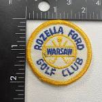 Vintage Indiana Golf Course WARSAW ROZELLA FORD GOLF CLUB Patch ...