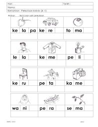 Text of latihan suku kata kvkv. 4 Kv Kv Kv Isi Suku Kata 1