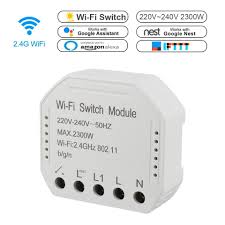 Wifi Smart Switch Module 220 240v 2300w Controller Timer Light Switch Voice Control Work With Amazon Alexa Google App Smart Life Smart Remote Control Aliexpress