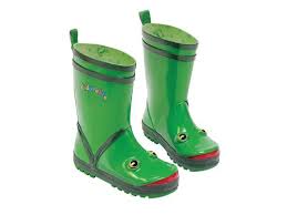 Kidorable Kids Children Indoor Outdoor Play Rubber Green Frog Rain Boots Size 8