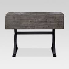 A counter height dining table is ideal for a number of spaces. 40 Square Drop Leaf Rustic Extendable Dining Table Gray Black Threshold Target
