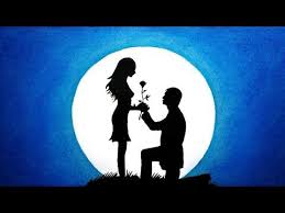 How To Draw Scenery Of Moonlit Night With Romantic Love Step By Step Youtube Love Canvas Painting Art Drawings Simple Romantic Paintings