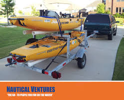 Inflatable kayaks vs rigid tandem kayaks 4. Kayak Trailers How To Choose The Right One Blog Nautical Ventures Nautical Ventures