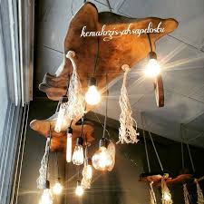 Dogal Agac Avize Natural Tree Chandelier Avize Agac Dogal