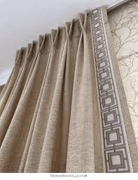 Decorative Borders For Pleated Draperies Curtain Decor Custom Drapery Curtain Trim