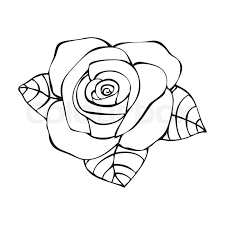 Stock Vector Of Rose In Tattoo Style Hand Drawn Flower Vector Illustration Flower Drawing How To Draw Hands Batik Art