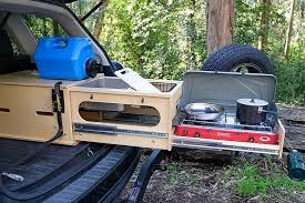 If you have an suv or mini van, you can try this camp kitchen idea. Nomad Kitchen Pull Out Camp Kitchen