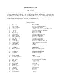 Tuscola ISD Essential Employee List 4-17-2020