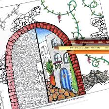 Fantastic cities is a unique coloring book for adults that chronicle books is publishing in july. Arched City Coloring Page For Adults Moms And Crafters