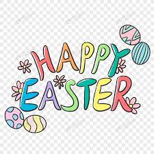 Color Happy Easter Easter Easter Cartoon Font Easter Eggs English Fonts Yellow Flowers Easter Fonts April 16 Cartoon Font Template Design Easter Cartoons