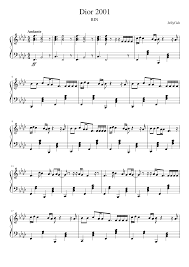 © 2019 republic records, a division of umg recordings, inc. Dior 2001 Rin Sheet Music For Piano Solo Musescore Com