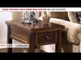 T523 9 ashley furniture realyn lift top cocktail norcastle coffee table ashley furniture homestore glass. Ashley Furniture Porter Brown Chair Side Table The Classy Home