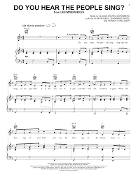 Do you hear the people sing? Alain Boublil Do You Hear The People Sing Sheet Music Pdf Notes Chords Musical Show Score Guitar Chords Lyrics Download Printable Sku 80183