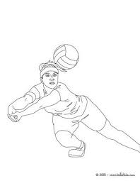 Volleyball Player Digging The Ball Coloring Page More Sports Coloring Pages On Hellokids Com Sports Coloring Pages Coloring Pages Book Clip Art