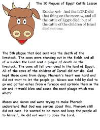 The 10 Plagues Of Egypt Livestock Lesson Plagues Of Egypt 10 Plagues Egypt Crafts