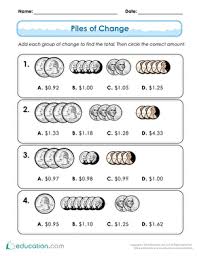 First grade money worksheets 1; Money Worksheets Free Printables Education Com