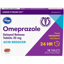 Omeprazole is a proton pump inhibitor that decreases the amount of acid produced in the stomach. Kroger Omeprazole Acid Reducer Delayed Release Tablets 20mg 14 Ct Kroger