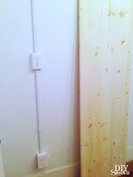 Hiding them is the only real solution, but the only real solution to hide electrical wires on the outside of a wall is to incorporate some type of cable management system in the form of a cable. Lighting Archives Diy Show Off Diy Decorating And Home Improvement Blogdiy Show Off Diy Decorating And Home Improvement Blog
