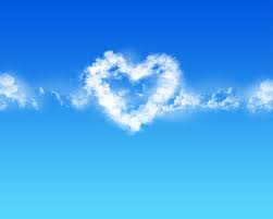 Blue Heart Heart In Nature Clouds Romantic Nature