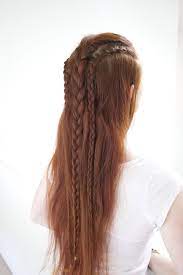English Braid And French Lace Braids Tranca Inglesa E Trancas Metade Francesas Viking Hair Elf Hair Hair Styles