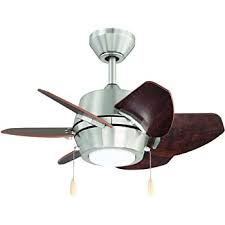 Litex Industries Ga24bnk6l Litex Gaskin Sleek 24 Ceiling Fan Brushed Nickel Finish With 6 Glazed Cherry Driftwood Reversible Blades Ul Rated Amazon Com