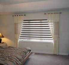 Made to measure curtains and roman blinds. Blinds And Drapes Side Panel Combinations Trendy Blinds