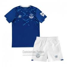 El club everton de la plata, es un club centenario de fútbol, de la ciudad de la plata, en la provincia de buenos aires, argentina fundado el 9 de abril de 1905. Camiseta Everton Primera Nino 2019 2020 Camisetas Pantalones Con Parches Futbol