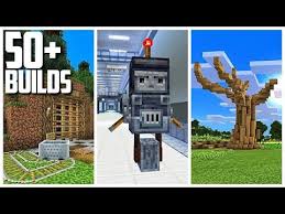 50 Build Ideas In Minecraft From My Survival World Youtube Minecraft Architecture Minecraft Minecraft Projects
